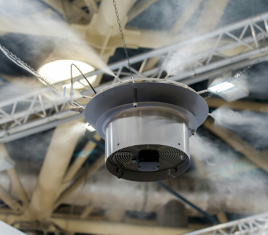 細(xì)水霧用于空氣加濕